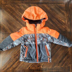 Snozu Puffer Hooded Ski Winter Snow Waterproof Coat Jacket Kids